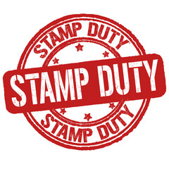 Poster - Stamp duty grunge rubber stamp