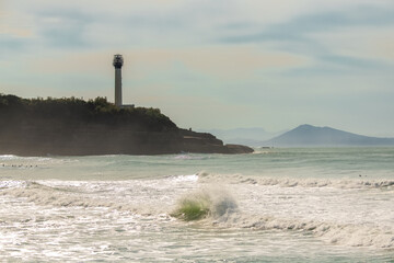 Wall Mural - Biarritz, view of the lighthouse