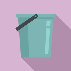 Poster - Room service clean bucket icon. Flat illustration of room service clean bucket vector icon for web design