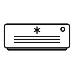 Poster - Room service air conditioner icon. Outline room service air conditioner vector icon for web design isolated on white background