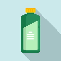 Wall Mural - Cleaning equipment bottle icon. Flat illustration of cleaning equipment bottle vector icon for web design