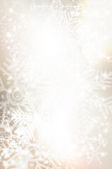 Wall Mural - abstract shiny christmas background with lights, stars and snowflakes
