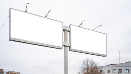 Canvas Print - Big billboard double. Two billboards side by side.