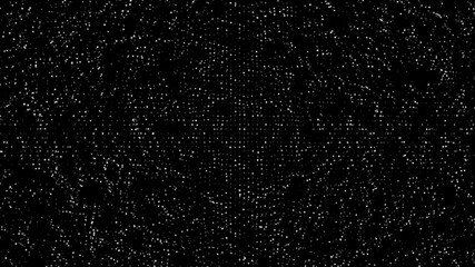Wall Mural - abstract fractal particles explosion shifting to dots grid background/ 4k animation of an abstract t
