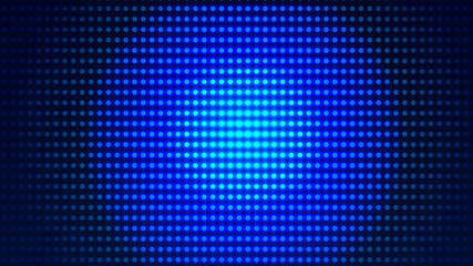 Canvas Print - dot white blue pattern screen led light gradient texture background. abstract technology big data di