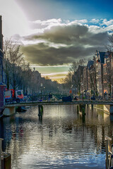 Wall Mural - Amsterdam canals