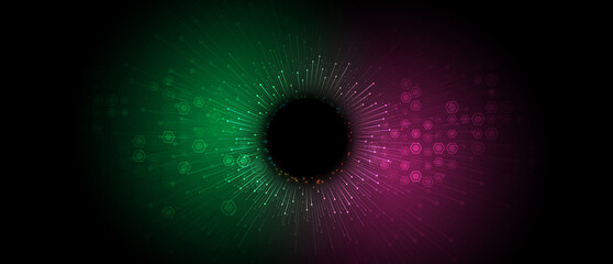 Neural network concept. Connected cells with links. High technology process. Abstract background