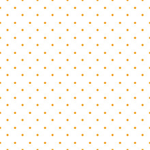 Yellow Dots With White Background Seamless Repeat Pattern