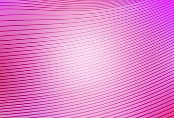 Wall Mural - light pink vector background with curved lines.