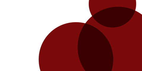 Wall Mural - modern black red white abstract circle curved background for presentation design