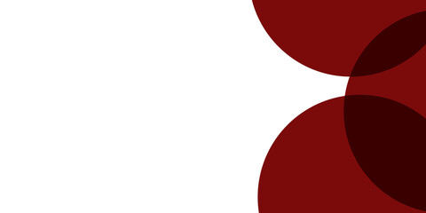 Wall Mural - modern black red white abstract circle curved background for presentation design