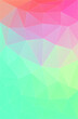lime and orange triangle background. Bright vertical wallpaper.