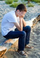 Poster - Sad Young Man