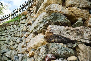 Poster - The stone wall of Hamamatsu castle.