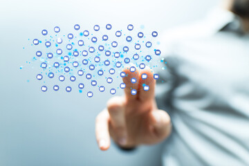 data network 3d digital info