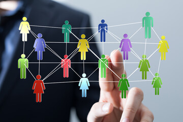 conference team work connection digital concept