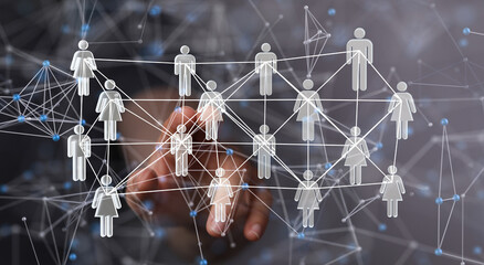 Telecommunication concept with abstract network structure