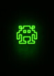 © Digital Nature  - Green space invader neon sign