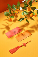Decoration For Vietnam Tet Holiday, Also Lunar New Year. Lucky Envelopes For Best Wishes.