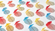 © Yaroslav Danylchenko/Stocksy - Creative pattern from multicolor cocktail umbrellas.