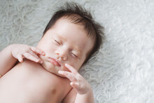 Adorable Newborn Baby Sleeping