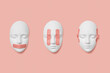 © Yaroslav Danylchenko/Stocksy - Gypsum masks with plaster on faces.