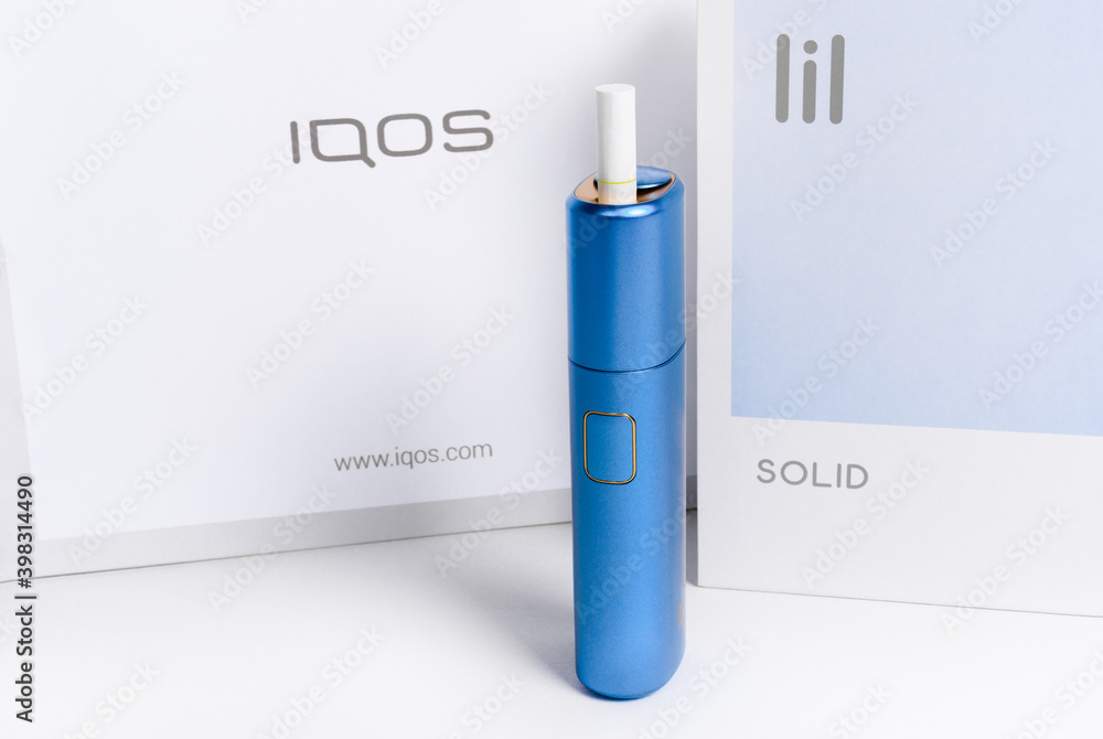 lil heated tobacco lil SOLID - new by IQOS - Electric Tobacco Heating System. Electronic  Cigarette Technology, alternative smoking. Stock Photo