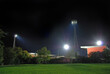 Playing under the floodlights at the County Ground in Swindon, Wiltshire