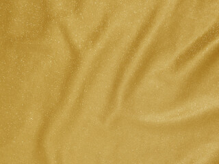 Wall Mural - Shiny gold crumpled fabric. Elegant cloth texture background