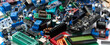 © Игорь Кислинский - The electronic components of Arduino microcontrollers and programmers are piled up.Selective focus