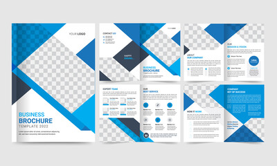 Creative minimalist business brochure template with simple style and modern Cover, layout, page Design.