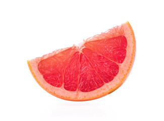 Poster - Orange slice isolated on white background