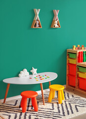 Poster - Interior of modern playroom in kindergarten