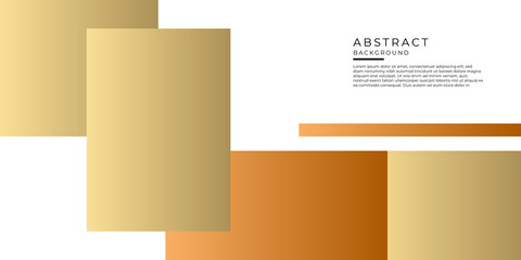 Wall Mural - white brown gold presentations templates. annual report, leaflet, book cover design. brochure layout