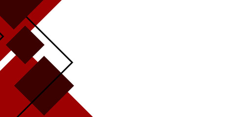 Wall Mural - modern simple flat red black presentation background on white background with business corporate con