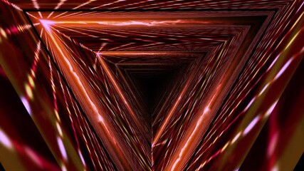 Wall Mural - Abstract background flight through neon light digital tunnel loop