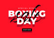 Boxing day sale banner template.