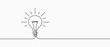 © SVIATOSLAV - Electric lamp. Hand-drawn. A light bulb. Light bulb included or idea line art icon for apps and websites. Vector illustration
