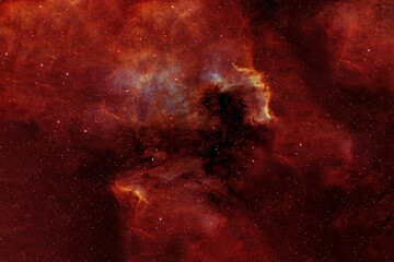 Wall Mural - red galaxy in deep space. elements of this image were furnished by nasa.