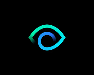 Wall Mural - abstract colorful eye sight logo design vector template.creative ophthalmology vision spy logotype s