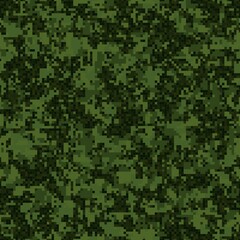 Canvas Print - Abstract military or hunting camouflage seamless pattern background