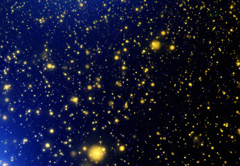 Wall Mural - background golden with stars