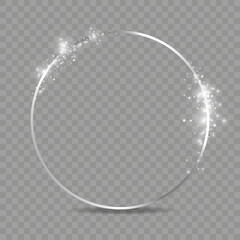 Poster - Round shiny frames with glowing effects