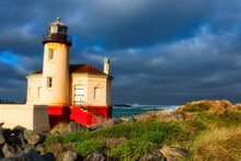 Coquille River Lighthouse In Bandon, Oregon
