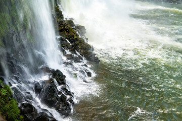 Poster - Iguazu Falls, the largest waterfall in the world. UNESCO world heritage in Brazil and Argentina