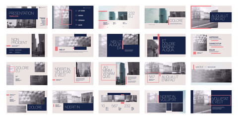 Canvas Print - geometric graphic design project proposal presentation. infographic slide template. for use in prese