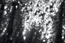 Festive Background Of Trendy Gray Sequins.