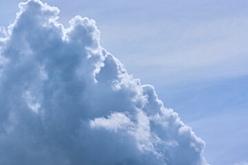 beautiful cumulus clouds. general plan. day light