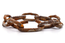 Rusty Chain In A Circle.