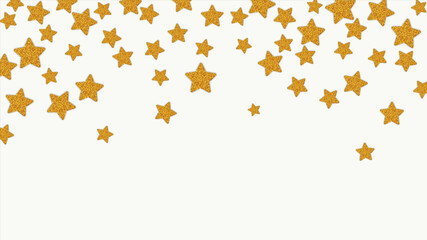 Wall Mural - Gold glitter falling stars. Abstract vector illustration